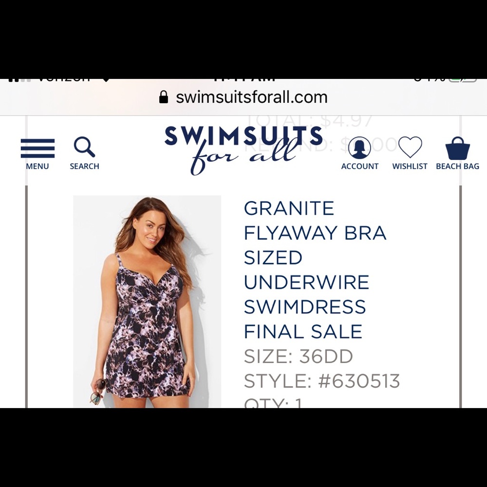 New Swim Dress & Tankini Top Sizes in pictures